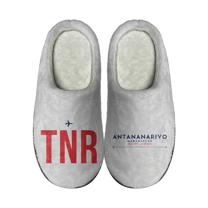 Ivato International Airport (TNR) Slippers & Flip Flops - Slippers - Cotton - Code - Different - Light Gray