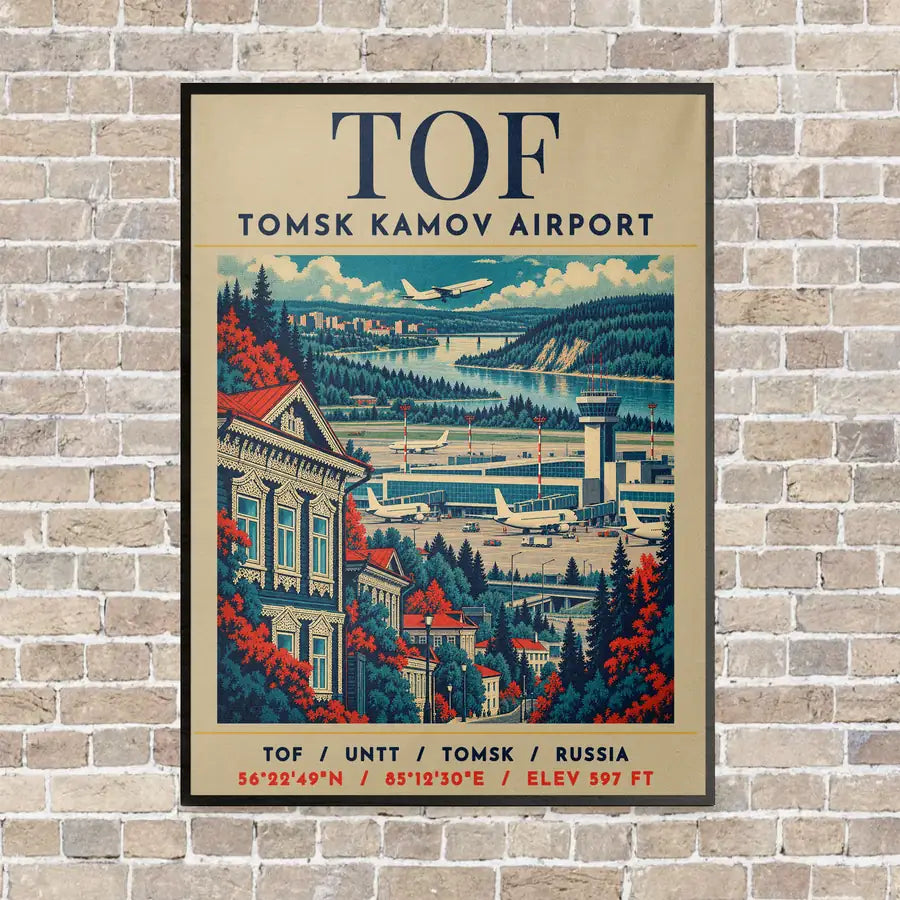 TOF - Poster - Canvas Framed - Beige