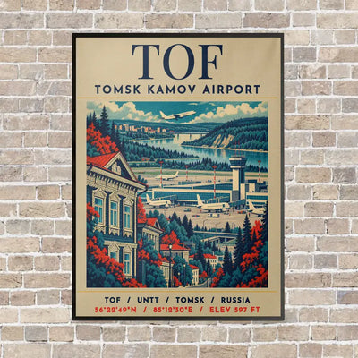 TOF - Poster - Canvas Framed - Beige
