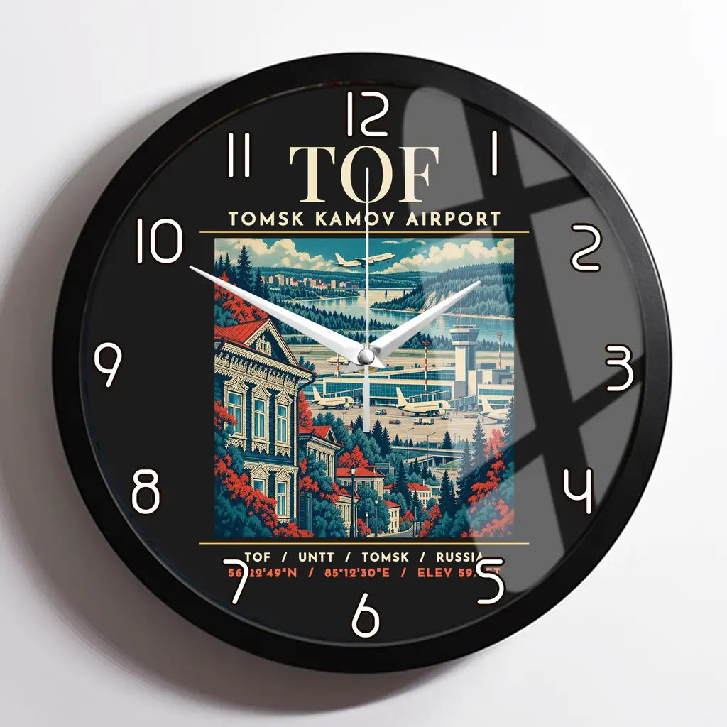TOF - Poster - Wall Clock Framed - Black