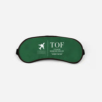 Thumbnail for Tomsk Kamov Airport (TOF) Sleep Masks - Sleep Mask - Front - Green