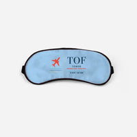 Thumbnail for Tomsk Kamov Airport (TOF) Sleep Masks - Sleep Mask - Front - Light Blue