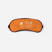 Thumbnail for Tomsk Kamov Airport (TOF) Sleep Masks - Sleep Mask - Front - Orange