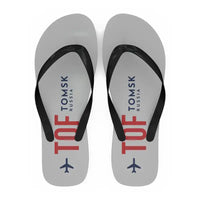 Thumbnail for Tomsk Kamov Airport (TOF) Slippers & Flip Flops - Slippers - Flip Flops - Code - Light Gray