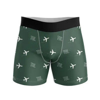 Thumbnail for Eugene F. Kranz Toledo Express Airport (TOL) Men Boxers - Pattern - Dark Green