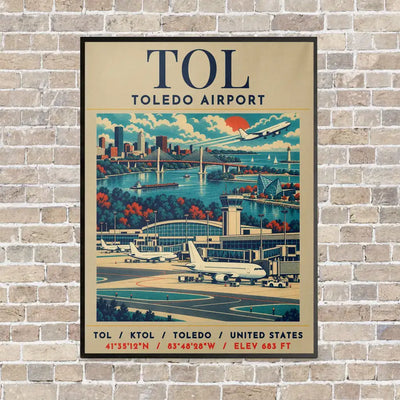 TOL - Poster - Canvas Framed - Beige