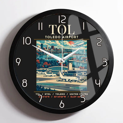 TOL - Poster - Wall Clock Framed - Black