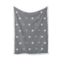 Thumbnail for Tromsø Airport (TOS) Bedding Sets & Blankets - Blanket - Pattern - Gray