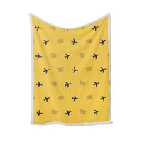 Thumbnail for Tromsø Airport (TOS) Bedding Sets & Blankets - Blanket - Pattern - Yellow