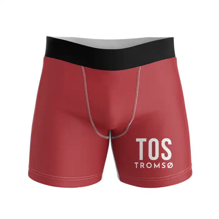 Tromsø Airport (TOS) Men Boxers - Code - Red