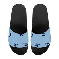Thumbnail for Tromsø Airport (TOS) Slippers & Flip Flops - Slippers - Sport - Pattern - Light Blue