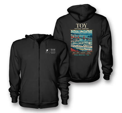 TOY - Poster - Zipped Hoodie - Black