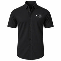 Thumbnail for Toyama Airport (TOY) Shirts - Short Sleeve Shirt - Front - Black