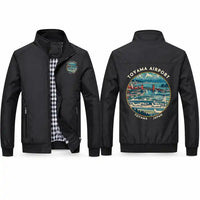 Thumbnail for Toyama Airport (TOY) Stylish Jackets - Stand Collar - Badge - Black