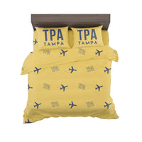 Thumbnail for Tampa International Airport (TPA) Bedding Sets & Blankets - Bedding Set - Pattern - Yellow