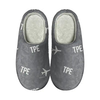 Thumbnail for Taipei Taiwan Taoyuan International Airport (TPE) Slippers & Flip Flops - Slippers - Cotton - Pattern - Gray