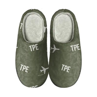 Thumbnail for Taipei Taiwan Taoyuan International Airport (TPE) Slippers & Flip Flops - Slippers - Cotton - Pattern - Green Army