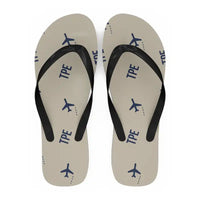 Thumbnail for Taipei Taiwan Taoyuan International Airport (TPE) Slippers & Flip Flops - Slippers - Flip Flops - Pattern - Beige