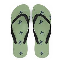 Thumbnail for Taipei Taiwan Taoyuan International Airport (TPE) Slippers & Flip Flops - Slippers - Flip Flops - Pattern - Light Green