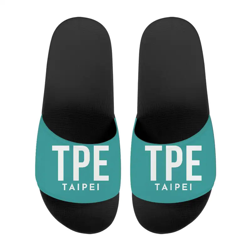 Taipei Taiwan Taoyuan International Airport (TPE) Slippers & Flip Flops - Slippers - Sport - Code - Turquoise