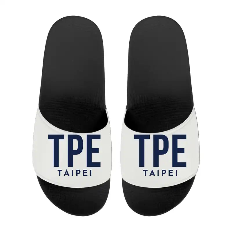 Taipei Taiwan Taoyuan International Airport (TPE) Slippers & Flip Flops - Slippers - Sport - Code - White