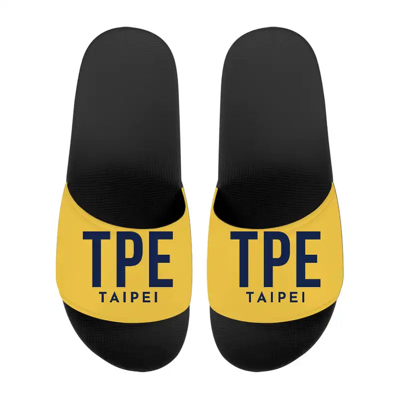 Taipei Taiwan Taoyuan International Airport (TPE) Slippers & Flip Flops - Slippers - Sport - Code - Yellow