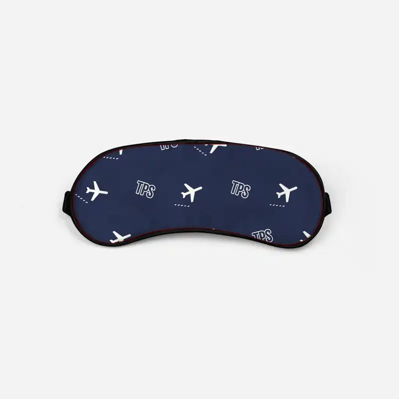 Vincenzo Florio Airport Trapani-Birgi (TPS) Sleep Masks - Sleep Mask - Pattern - Navy Blue