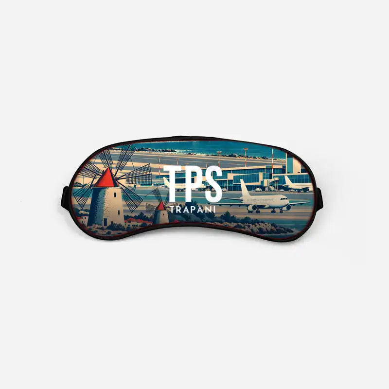 Vincenzo Florio Airport Trapani-Birgi (TPS) Sleep Masks - Sleep Mask - Scene