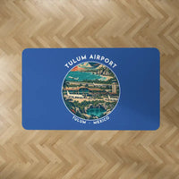 Thumbnail for Felipe Carrillo Puerto International Airport Tulum (TQO) Carpets - Carpet Rectangle - Badge - Blue