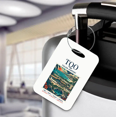 TQO - Poster - Luggage Tag - White