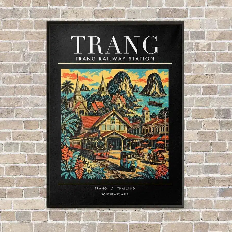 TRANG - Poster - Canvas Framed - Black