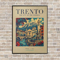 Thumbnail for TRENTO - Poster - Canvas Framed - Beige