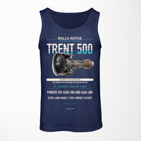 Thumbnail for TRENT 500 design on dark blue tank top