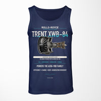 Thumbnail for TRENT XWB-84 design on dark blue tank top