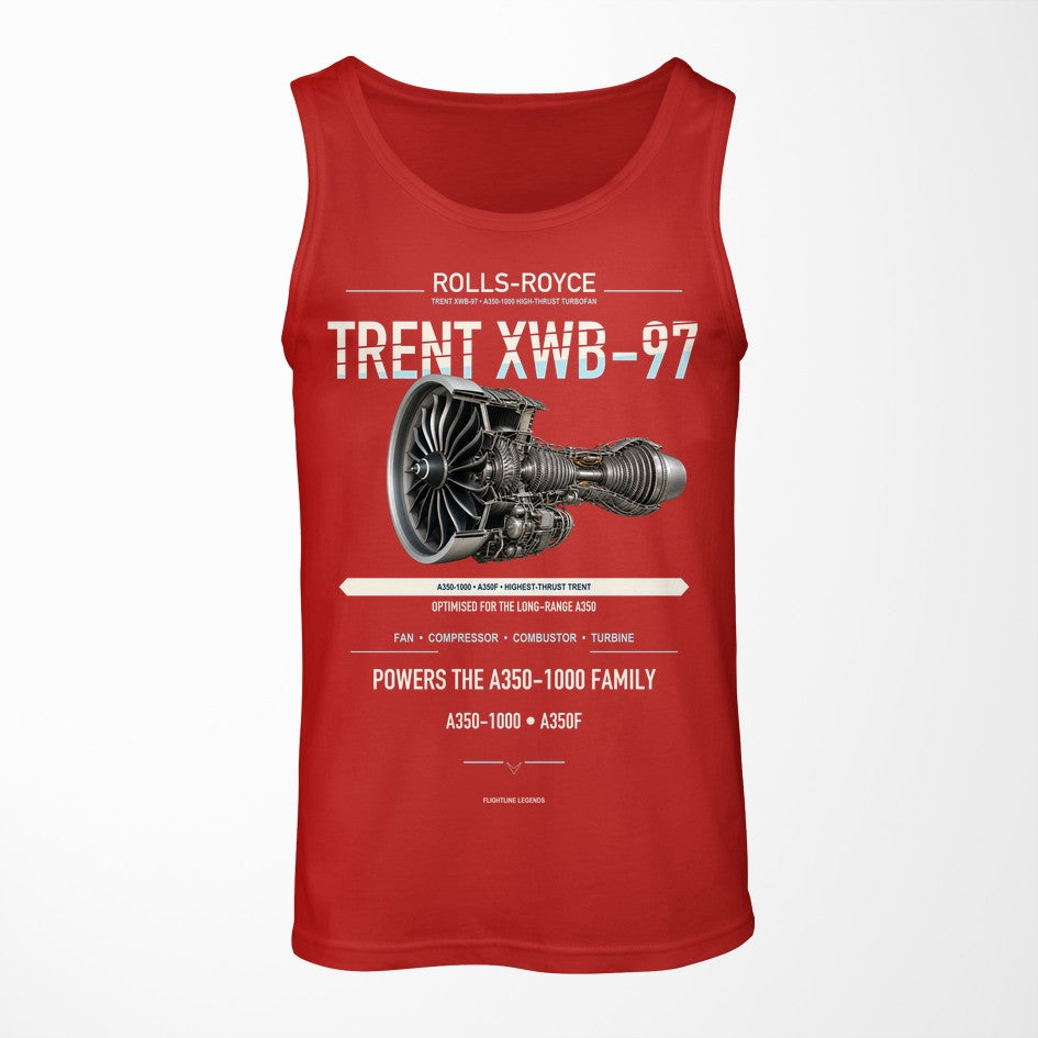 TRENT XWB-97 design on red tank top