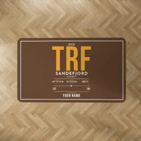 Thumbnail for Sandefjord Airport, Torp (TRF) Carpets - Carpet Rectangle - ID Tag + Name - Brown