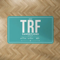 Thumbnail for Sandefjord Airport, Torp (TRF) Carpets - Carpet Rectangle - ID Tag - Turquoise