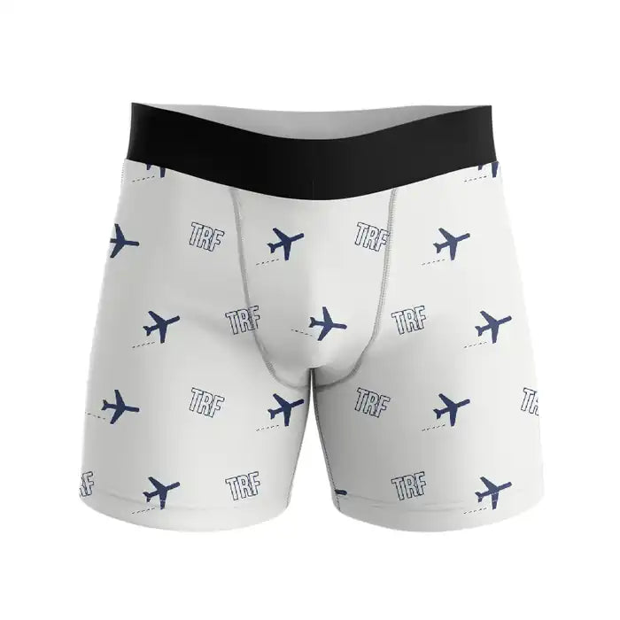 Sandefjord Airport, Torp (TRF) Men Boxers - Pattern - White