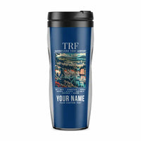 Thumbnail for Sandefjord Airport, Torp (TRF) Travel Mugs - Poster + Name - Plastic (No Holder) - Blue