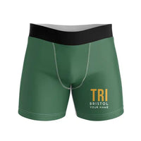 Thumbnail for Tri-Cities Airport (TRI) Men Boxers - Code + Name - Green