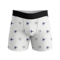 Thumbnail for Tri-Cities Airport (TRI) Men Boxers - Pattern - White