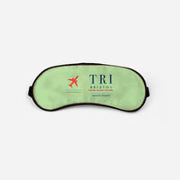 Thumbnail for Tri-Cities Airport (TRI) Sleep Masks - Sleep Mask - Front - Light Green