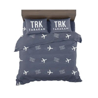 Thumbnail for Juwata International Airport (TRK) Bedding Sets & Blankets - Bedding Set - Pattern - Navy Blue