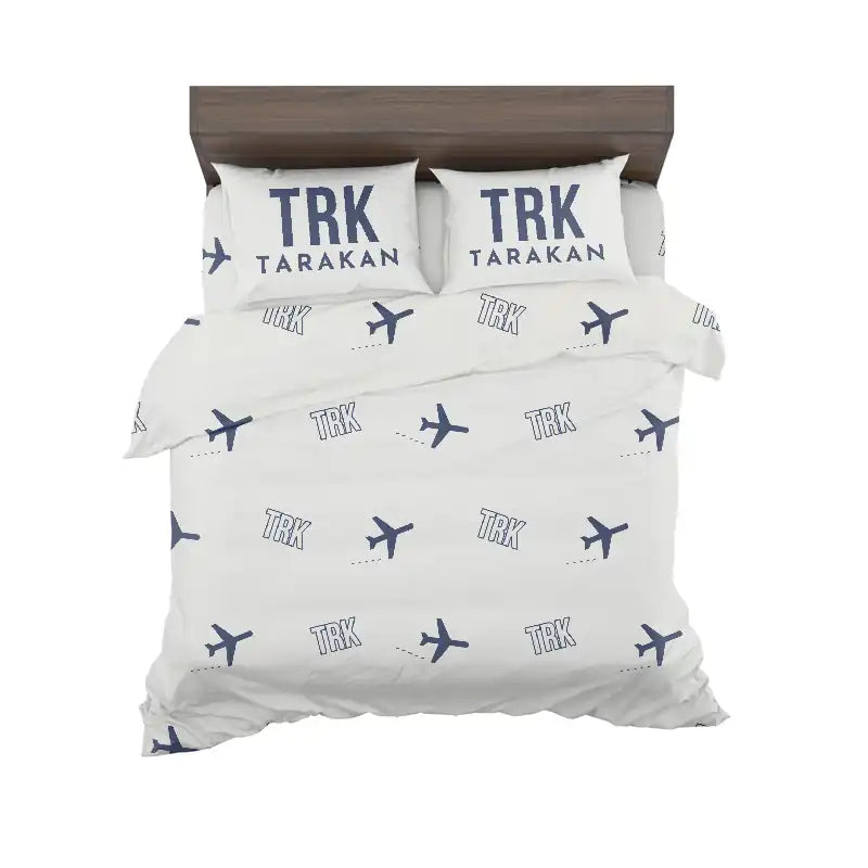 Juwata International Airport (TRK) Bedding Sets & Blankets - Bedding Set - Pattern - White