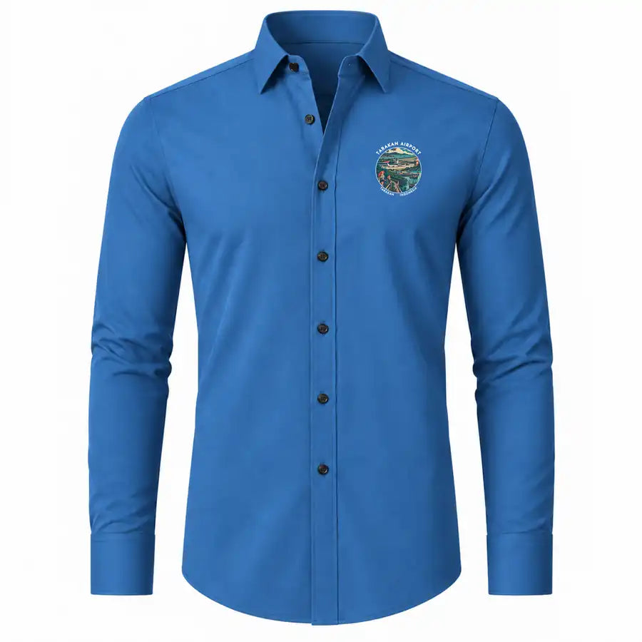 Juwata International Airport (TRK) Shirts - Long Sleeve Shirt - Badge - Blue