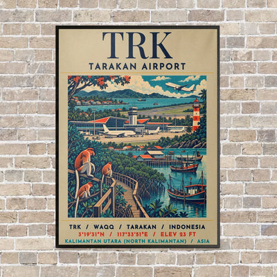 TRK - Poster - Canvas Framed - Beige