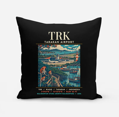 TRK - Poster - Pillow - Black