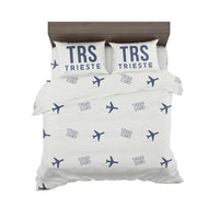 Thumbnail for Trieste Airport (TRS) Bedding Sets & Blankets - Bedding Set - Pattern - White
