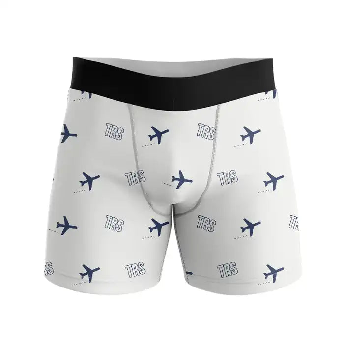 Trieste Airport (TRS) Men Boxers - Pattern - White