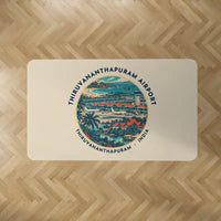 Thumbnail for Thiruvananthapuram International Airport (TRV) Carpets - Carpet Rectangle - Badge - Beige